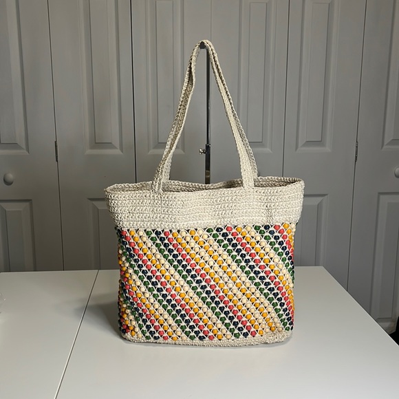 Madewell Handbags - NWT Madewell Beaded Crochet Tote bag